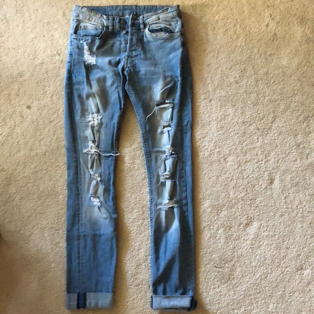 H&M Skinny Ripped Jeans